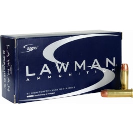 CCI Speer 53750 Lawman 38 Special Total Metal Jacket 158 GR - 50rd Box