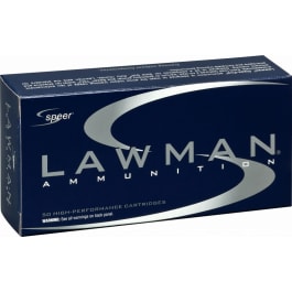 <em>Speer</em> Ammo 53826 <em>Lawman</em> 9mm Luger 147 GR Total Metal Jacket - 50rd Box