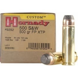 Hornady Hornady 9252 500S&W 500 GR XTP Flat Point - 20rd Box