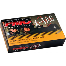 <em>PMC</em> 5.56X <em>X-Tac</em> 5.56 NATO - Full Metal Jacket Boat-Tail <em>55 GR</em>, Brass, Boxer, N/C, Reloadable - 20 Round Box