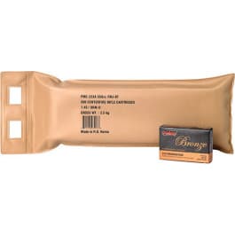 PMC 223ABP - 200 Round Battle Pack - 223 Rem FMJ Boat Tail, Brass, Boxer, N/C, 55 GR, 5 - PMC Bronze In A 200 Round Battle Pack 