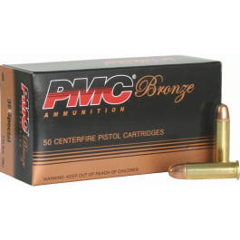PMC 38G Bronze 38 Special Target 132 GR Full Metal Jacket - Brass, Boxer, Re-loadable - 50rd Box