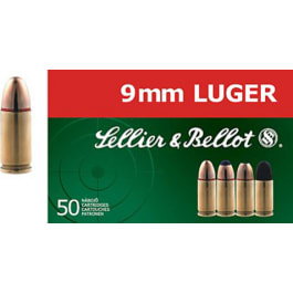 Sellier & Bellot SB9C Handgun 9mm Luger 115 gr Jacketed Hollow Point (JHP) - 50rd Box