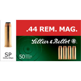 Sellier & Bellot SB44A Handgun 44 Rem Mag 240 GR Soft Point - 50rd Box