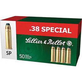 Sellier and Bellot Sellier & Bellot SB38C Handgun 38 Special 158 GR Soft Point - 50rd Box