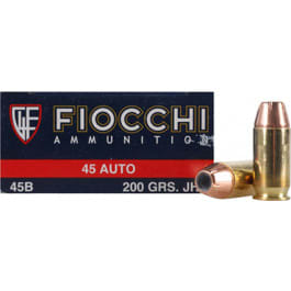 Fiocchi 45B500 Shooting Dynamics 45 ACP 200 GR Jacketed Hollow Point - 50rd Box