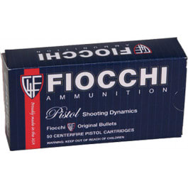 <em>Fiocchi</em> 9APBHP Pistol Shooting <em>Dynamics</em> 9mm 124 GR Jacketed Hollow Point - 50rd Box