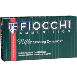Fiocchi Ammunition Fiocchi 22250B PSP 22-250 Remington Pointed Soft Point 55 GR - 20rd Box