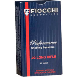 Fiocchi 22FHPSUB Shooting Dynamics 22 LR 38 GR SubSonic Hollow Point - 50rd Box