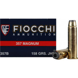 Fiocchi Ammunition Fiocchi 357GCMJ Shooting Dynamics 357 Magnum 158 GR Copper Metal Jacket Flat Point - 50rd Box