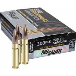 Sig Sauer SIG E300A2-20 300 Blackout Match Grade Subsonic 220 GR Sierra MatchKing - 20rd Box