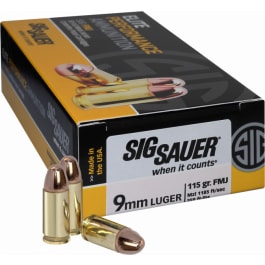 Sig Sauer Sig Sauer E9MMB1-50 Full Metal Jacket 9mm Luger 115 GR FMJ - 50rd Box