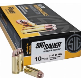 Sig Sauer Sig Sauer E10MB1-50 Full Metal Jacket 10mm 180 GR FMJ - 50rd Box
