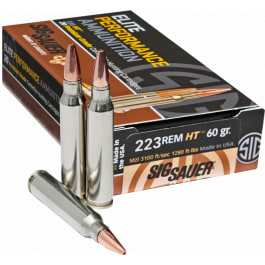 Sig Sauer SIG Sauer E223H120 Elite Copper Hunting 223 Rem 60 gr Jacketed Hollow Point (JHP) - 20rd Box