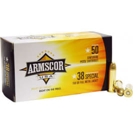 Armscor FAC3817N 38 Special 158 GR Full Metal Jacket - 50rd Box