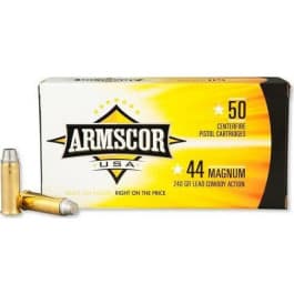 Armscor Armscor FAC44M1N 44 Remington Magnum 240 GR Semi-Wadcutter - 50rd Box