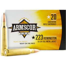 Armscor Armscor USA 223 Rem 55gr V-Max 20 Rounds Brass Case