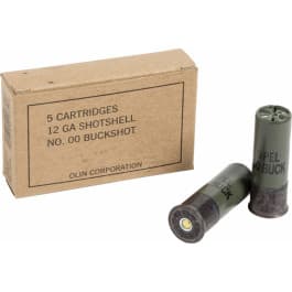 Winchester Ammo Q1544 Military Grade 12GA 2.75" Buckshot 9 Pellets 00 Buck - 5sh Box