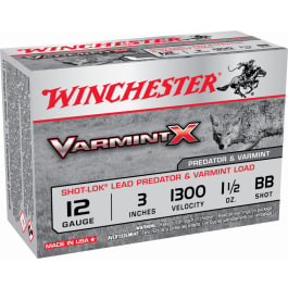 Winchester Winchester Ammo X123VBB Varmint X 12GA 3" Buckshot 1-1/2oz BB - 10SH Box