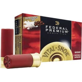 Federal PFC15400 Vital-Shok 12GA 2.75" Buckshot 9 Pellets 00 Buck - 5sh Box