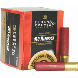 Federal PD412JGE000 Premium Personal Defense 410GA 2.5" Buckshot 4 Pellets 000 Buck - 20sh Box