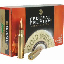 Federal Federal GM308M Gold Medal 308 Winchester/7.62 NATO 168 GR Sierra MatchKing Boat Tail Hollow Point - 20rd Box
