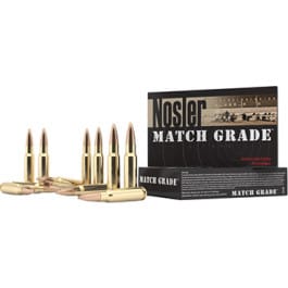 Nosler Nosler Match Grade 300 AAC Blackout 220gr Custom Competition HPBT Brass Case Ammo 20 Rounds.