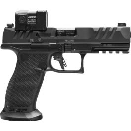 Walther Arms PDP Pro Semi-Automatic 9x19mm Pistol with <em>Aimpoint</em> Acro <em>Red</em> <em>Dot</em> <em>Sight</em>, 4.50" Polygonal Rifle Barrel, (3) 18 Round Magazines - 2881225PRO
