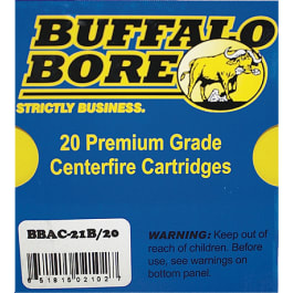 Buffalo Bore Ammunition Buffalo Bore Ammunition 21B/20 10mm Automatic 180 GR Jacketed Hollow Point - 20rd Box