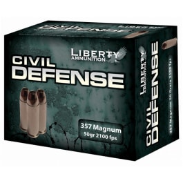 Liberty LACD357030 Civil Defense 357 Magnum 50 GR LF Fragmenting HP 20Bx - 20rd Box