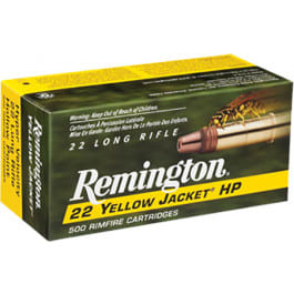 Remington 1700 Yellow Jacket 22 LR Truncated Cone Hollow Point 33 GR - 100rd Box