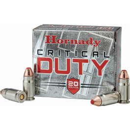 Hornady 91296 Critical Duty 357 Sig Sauer FlexLock 135 GR - 20rd Box