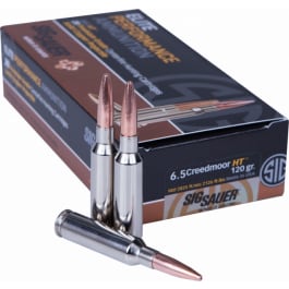 <em>Sig</em> <em>Sauer</em> E65CH120 Hunting 6.5 Creedmoor 120 GR Copper Solid - 20rd Box