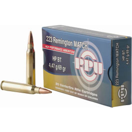 Prvi Partizan PPU PPM2231 Match .223/5.56 NATO 69 GR Hollow Point Boat Tail - 20rd Box