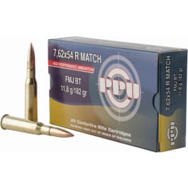 PPU PPM7 Match 7.62x54mmR 182 GR Full Metal Jacket - 20rd Box