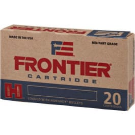 Frontier Cartridge FR100 Frontier .223/5.56 NATO 55 GR Full Metal Jacket, Brass, Boxer, Reloadable - 20 Rounds / Box - 500 Round Case