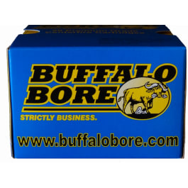 Buffalo Bore Ammunition Buffalo Bore Ammo 32A/20 45 Auto Rim +P 255 GR Hard Cast Flat Nose - 20rd Box