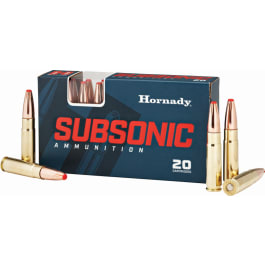 Hornady 80877 Subsonic 300 AAC <em>Blackout</em>/Whisper (7.62x35mm) 190 GR Sub-X - 20rd Box