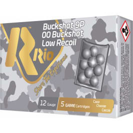 RIO Ammunition RBLR129 12 2.75 00BK 9PEL Buck <em>Low</em> Recoil - 5sh Box