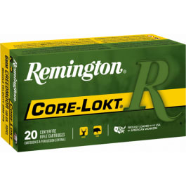 Remington Remington Ammunition 29049 Core-Lokt 6mm Creedmoor 100 gr Pointed Soft Point (PSP) - 20rd Box