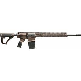 Daniel Defense 0216581690047 DD5 V5 Gen II 6.5 Creedmoor <em>20</em>" <em>20</em>+1 Mil-Spec Brown Cerakote 6 Position w/SoftTouch Overmolding Stock MLOK
