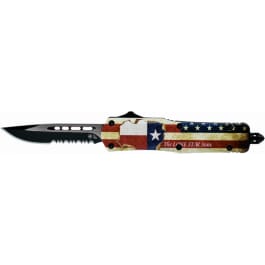 Temp LTX-631 Large <em>Texan</em> Drop Point Serrated 440C