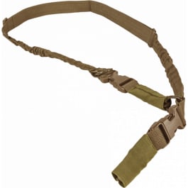 NcStar NCSTAR AARS21PT VISM Sling 1.25" 55"-72" Adjustable Bungee Tan Nylon Strap w/Elastic Shock-Cord 2OR1 Point Sling