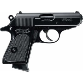 Walther PPK Semi-Automatic .380 ACP Pistol, 3.3" Barrel, (2) 6 Round Magazines - Blued - 4796002