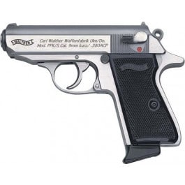 Walther PPK/S Semi Automatic SA/DA Pistol 3.3"Barrel .380ACp (1) 7rd Magazine -Stainless Finish -  4796004 
