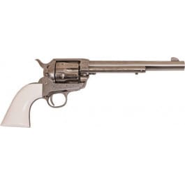 Cimarron Frontier PP405LNI Revolver .357 Magnum 7.5" 6-Round Pre-War Frame Laser Engraved Nickel Ivory
