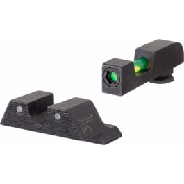 <em>Trijicon</em> 601104 DI Night Sight Set fits Glock 20-21,29-30,36,40-41 Tritium/Fiber Optic Green Front, Green Rear Black Frame