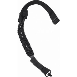 NcStar NCSTAR AQDBS1B VISM 1 Point Sling 1.50" 46"-64" Adjustable Bungee Black Nylon Strap w/Elastic Shock-Cord