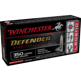 Winchester Ammo S350PDB Defender 350 Legend 160 gr Bonded Protected Hollow Point - 20rd Box