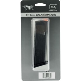 Glock G17/G34 Gen5 Magazine 33814 9mm Luger 17-Round Polymer Fits Glock 17, 34, 45, 47 Gen5